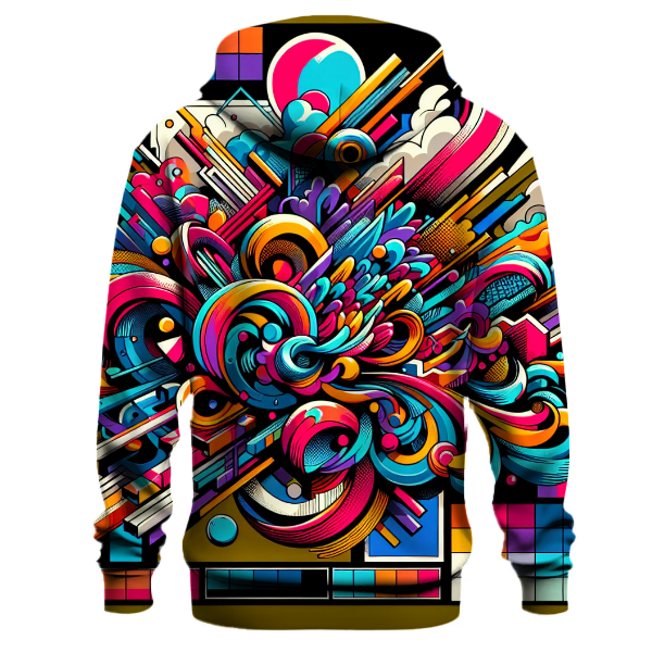 Neon Graffiti Style Hoodie