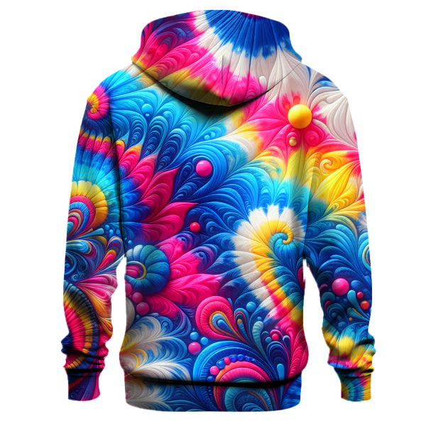 Electric Prism Tie-Dye Hoodie