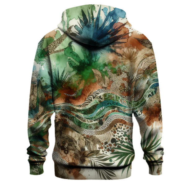 Jungle Safari Tie-dye Design Hoodie