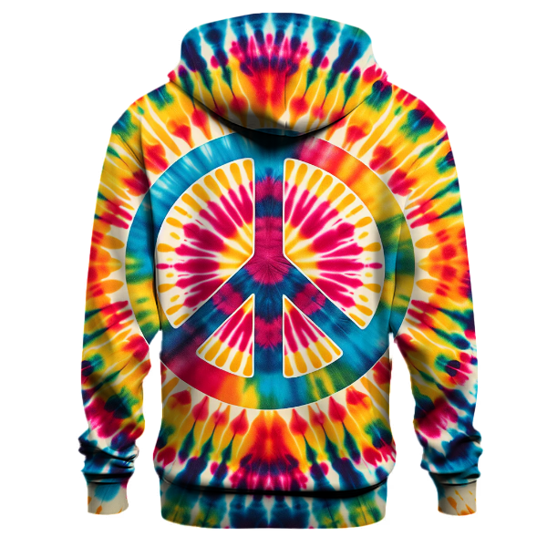 Peace Sign Tie-Dye Hoodie