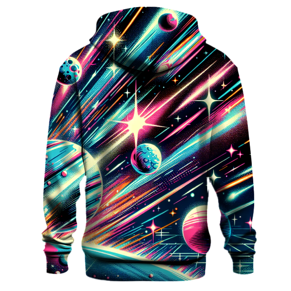 Cosmic Retro Burst Hoodie