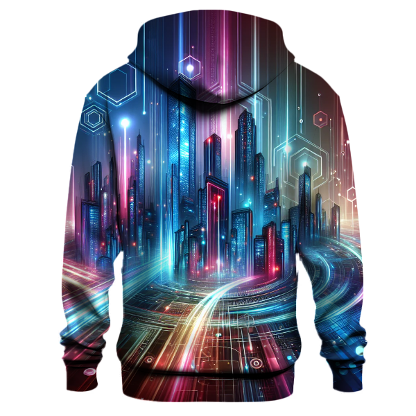 Futuristic Neon Dream Hoodie