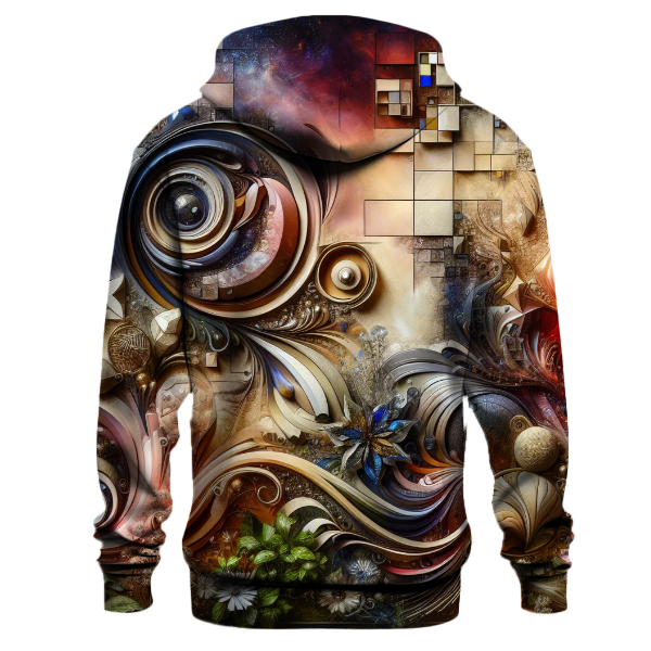 Artistic Floral Fusion Hoodie
