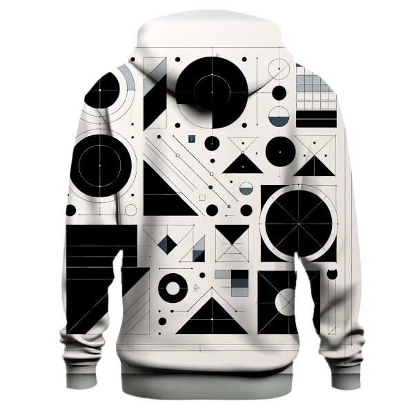 Minimalist Geometric Fusion Hoodie