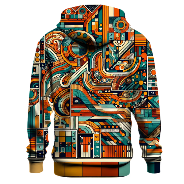 Eclectic Patterns of the 70s Hoodie