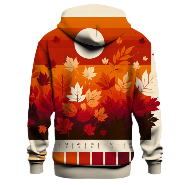 Autumn Leaves Dance Gradient Hoodie