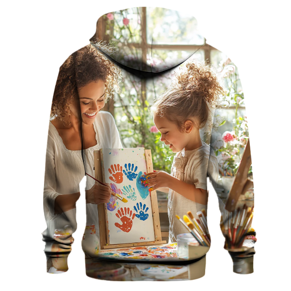 Handprints of Love Creating Lasting Art Together Hoodie