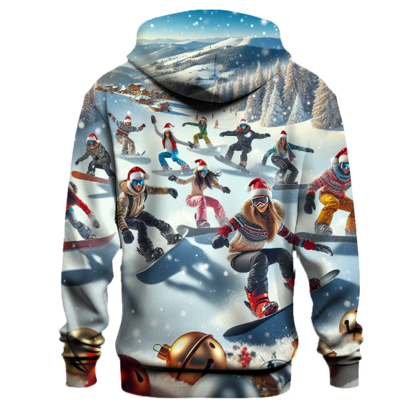 Jingle Bells Snowboarders Hoodie