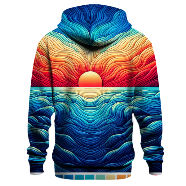 Ocean Sunset Cascade Hoodie