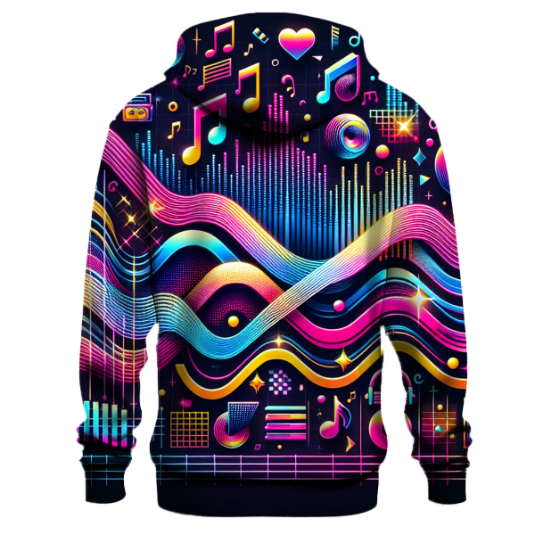 Electric Rhythm Wave Hoodie