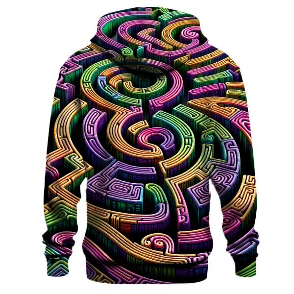 Trippy Maze Patterns Hoodie