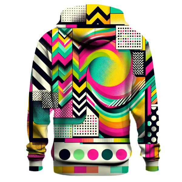 Vibrant 80s Prints Hoodie