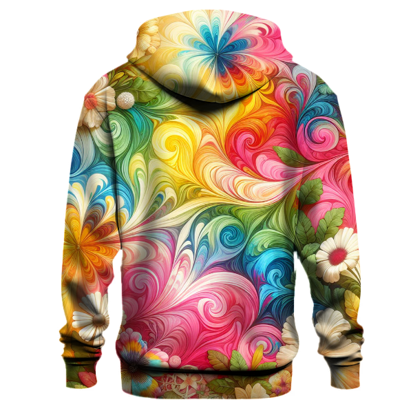 Summer Blooms Tie-Dye Hoodie