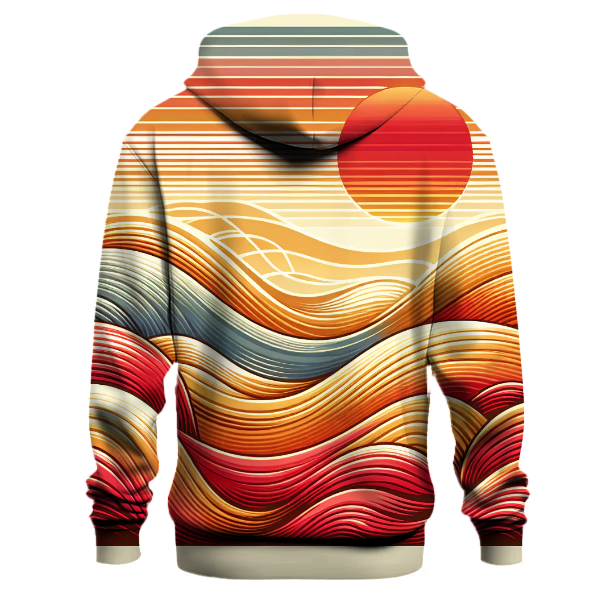 Sunset Gradient Waves Hoodie