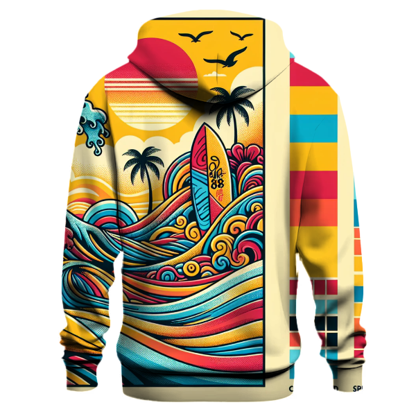 Vintage 80s Surf Culture Hoodie