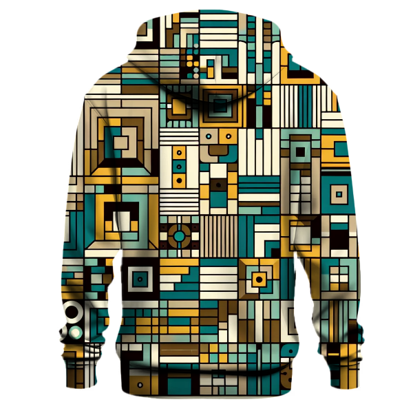 Eclectic Retro Squares Hoodie