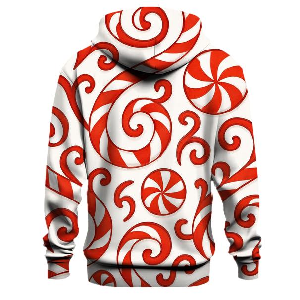 Festive Candy Cane Swirl Hoodie