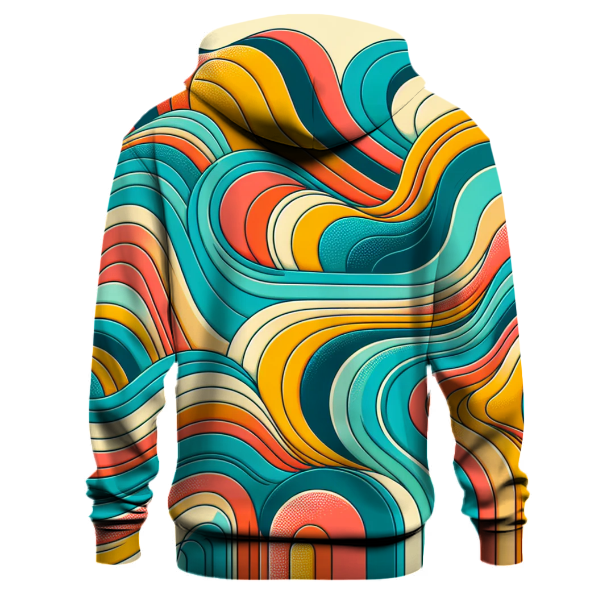 Funky Patterned Waves Hoodie