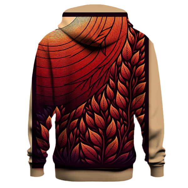Bold Burgundy Sunset Hoodie