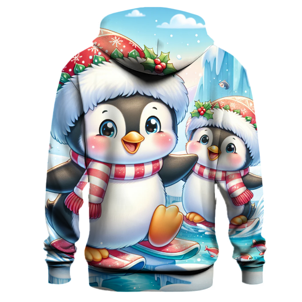 Festive Holiday Penguin Hoodie