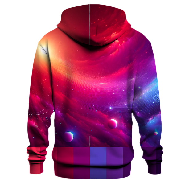 Crimson Galaxy Gradient Hoodie