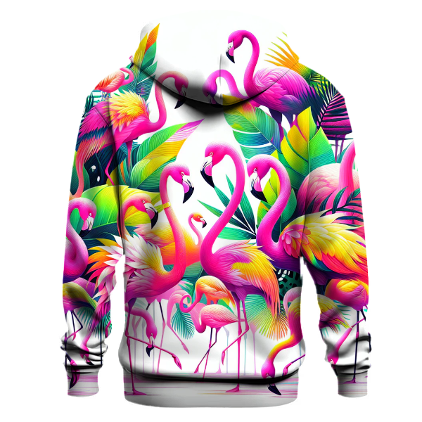 Funky Flamingo Fiesta Hoodie