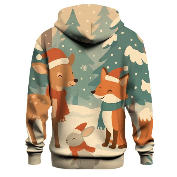 Festive Forest Animals Hoodie