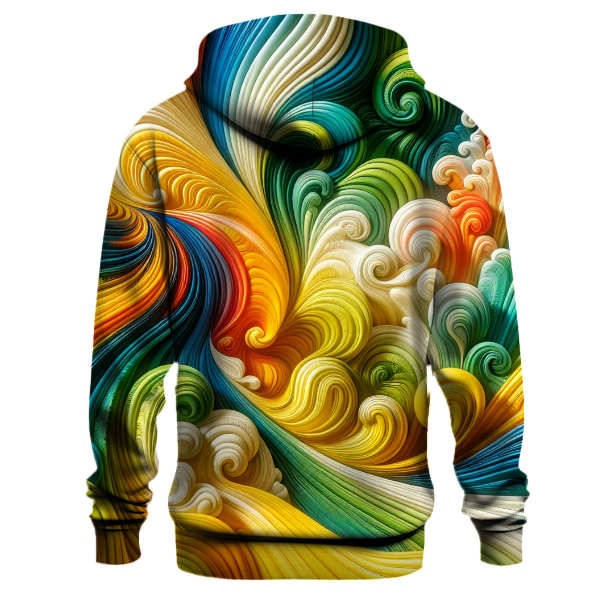 Citrus Burst Wave Hoodie