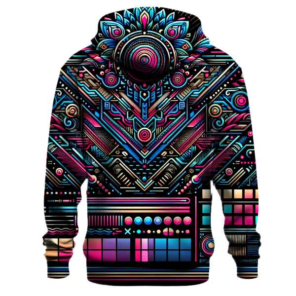 Neon Geometric Pulse Hoodie