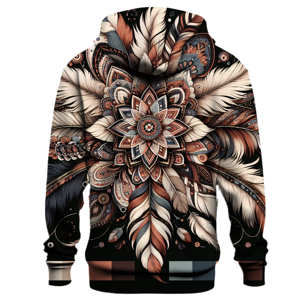 Bohemian Feather Reverie Hoodie