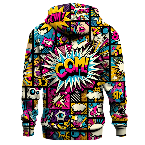 Retro Pop Art Splash Hoodie