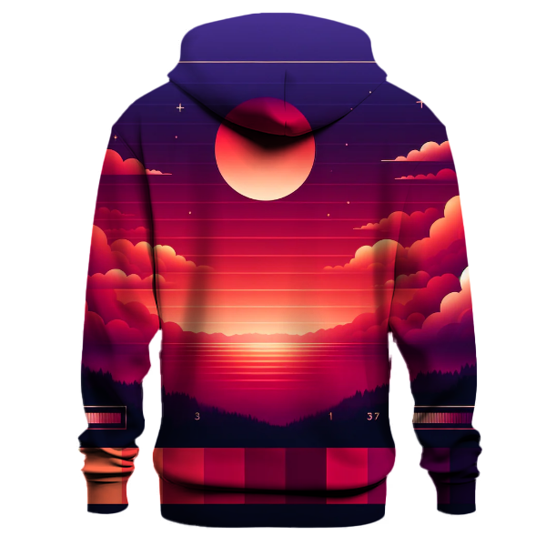 Crimson Twilight Fusion Hoodie