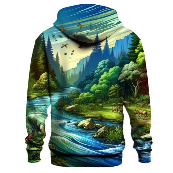 Nature's Harmony Tapestry Hoodie
