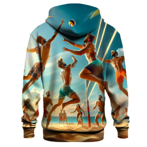Volleyball Spike Action Hoodie
