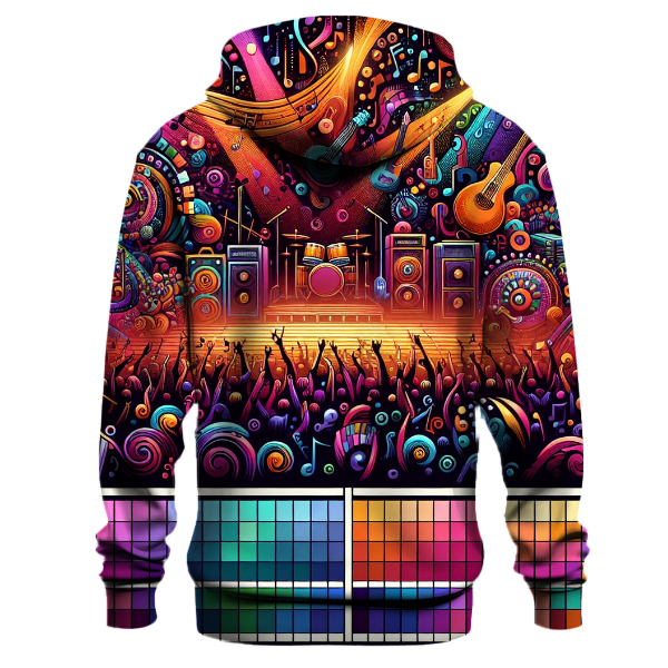 Colorful Music Festival Vibes Hoodie