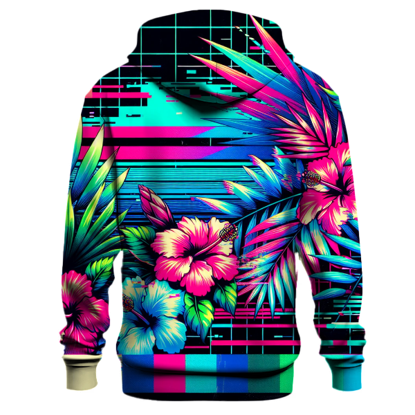 Tropical Digital Splash Hoodie