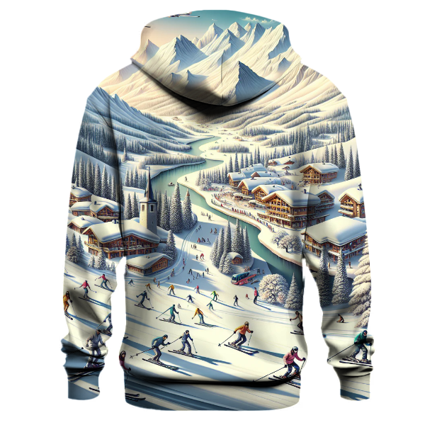 Skiing Winter Adventure Hoodie