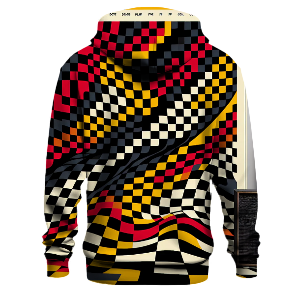 Funky Retro Checkerboard Hoodie