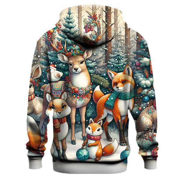 Magical Holiday Woodland Creatures Hoodie