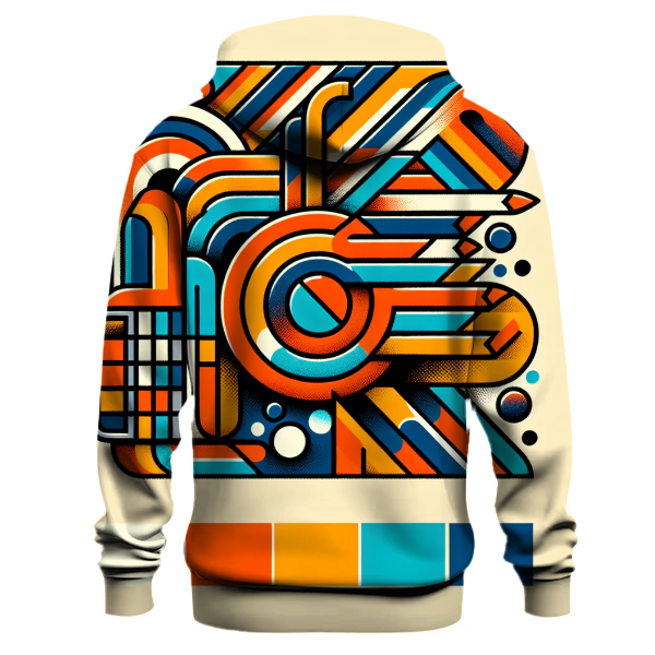 Timeless Retro Shapes Hoodie