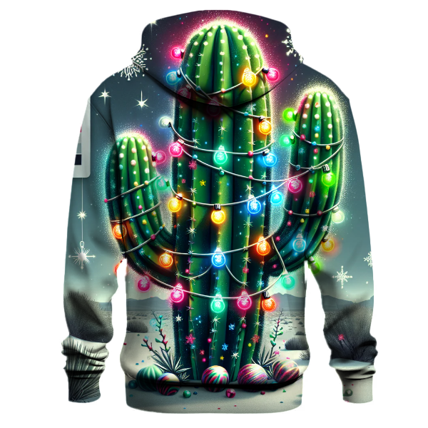 Festive Christmas Cactus Hoodie