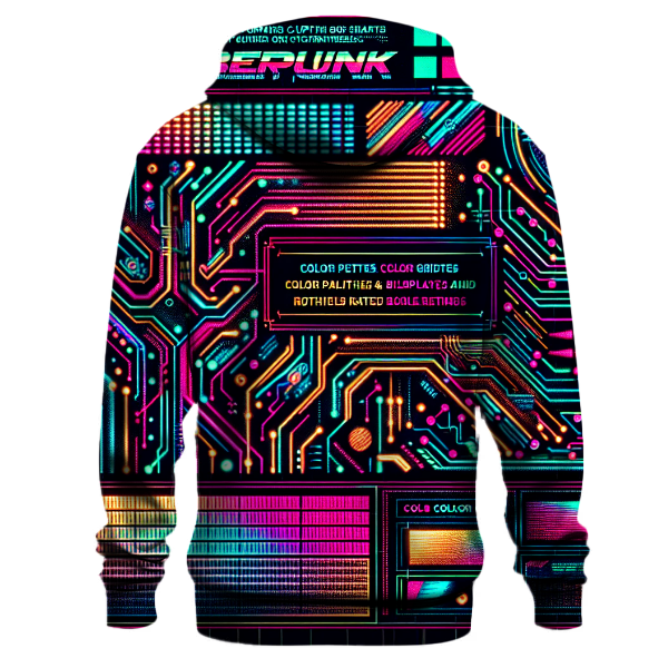 Cyberpunk Neon Wave Hoodie