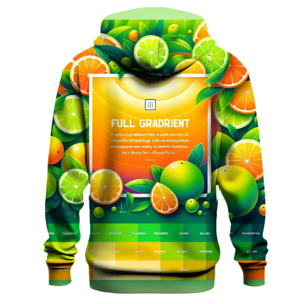 Citrus Burst Gradient Design Hoodie