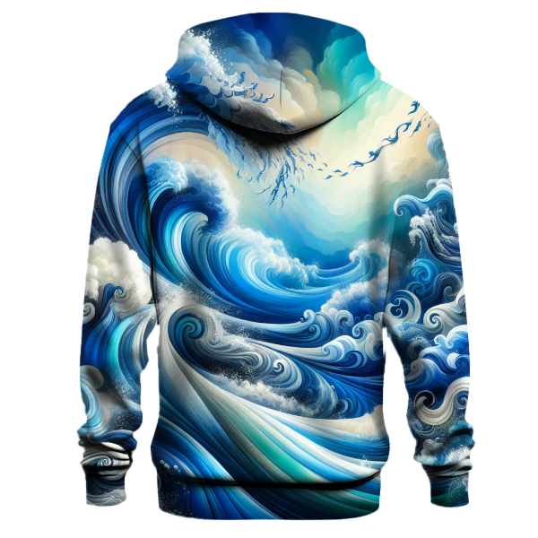 Dynamic Artistic Waves Hoodie