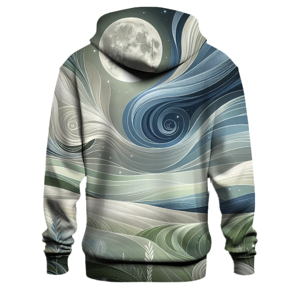 Moonlit Meadow Tie-dye Design Hoodie