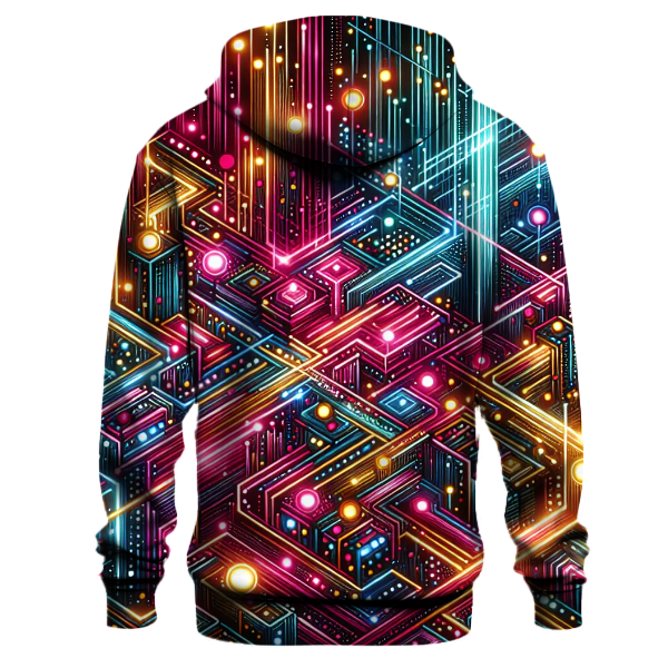Neon Night Glimmers Hoodie
