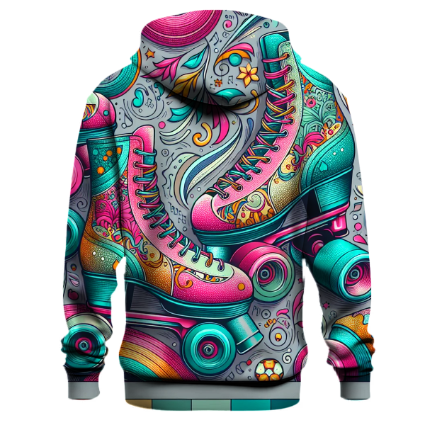 Vintage Retro Roller Skates Hoodie