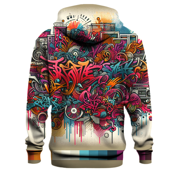 Graffiti Pulse Design Hoodie