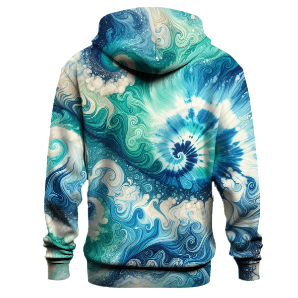 Sapphire Wave Crest Hoodie