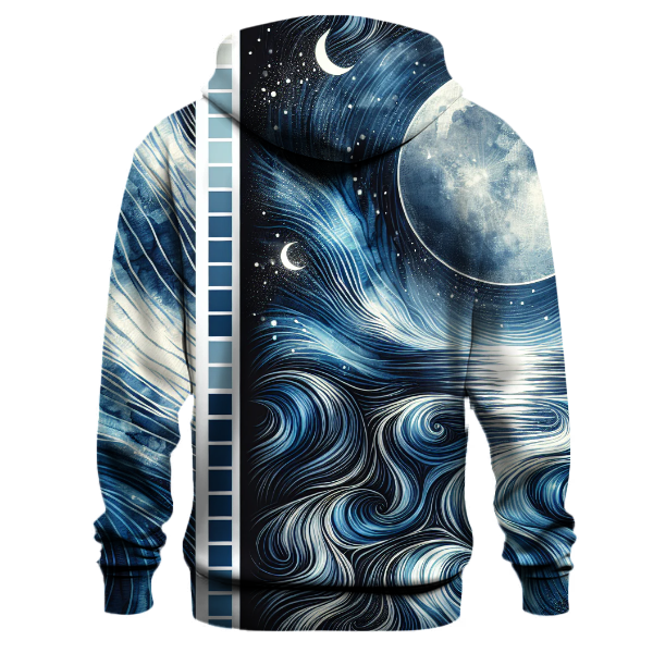 Moonlit Tide Tie-Dye Hoodie